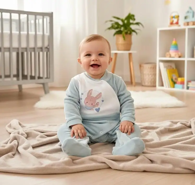 Babygrow Veludo Coelho Malandreco