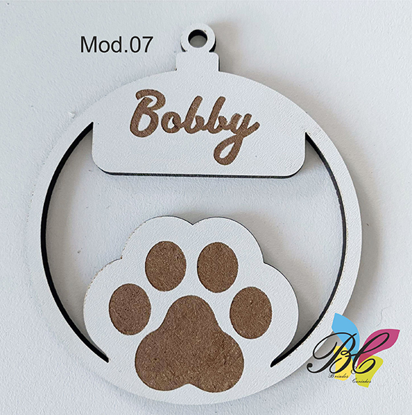 Bola de Natal com Nome Animais 7
