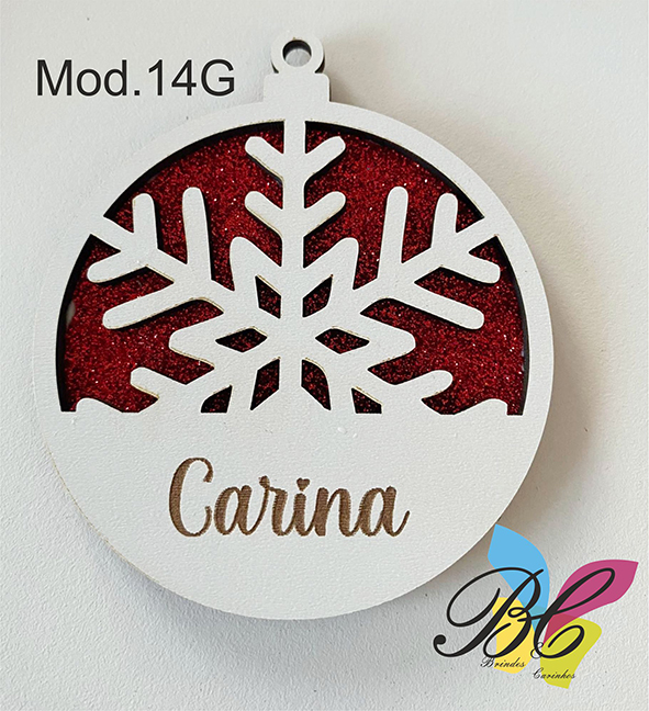 Bola de Natal com Nome 14G