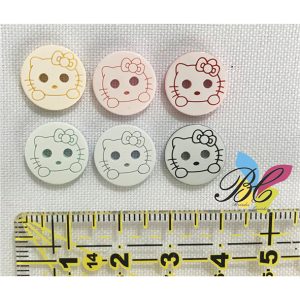 Botão Hello Kitty cores