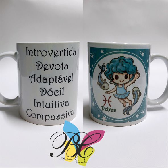 Caneca signo peixes