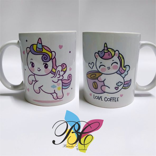 Caneca unicórnio café