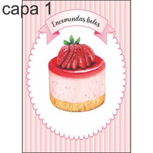 Livros / cadernos de encomendas de bolos