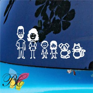 Autocolantes família para carro