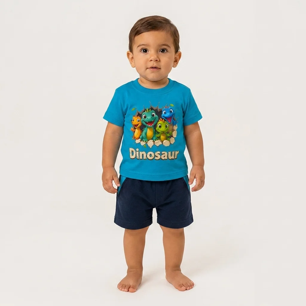 Conjunto T-shirt e Calção Dinossaur