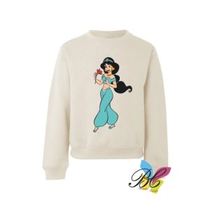 Camisola / Sweatshirt sem capuz Aladdin e Jasmine – vários