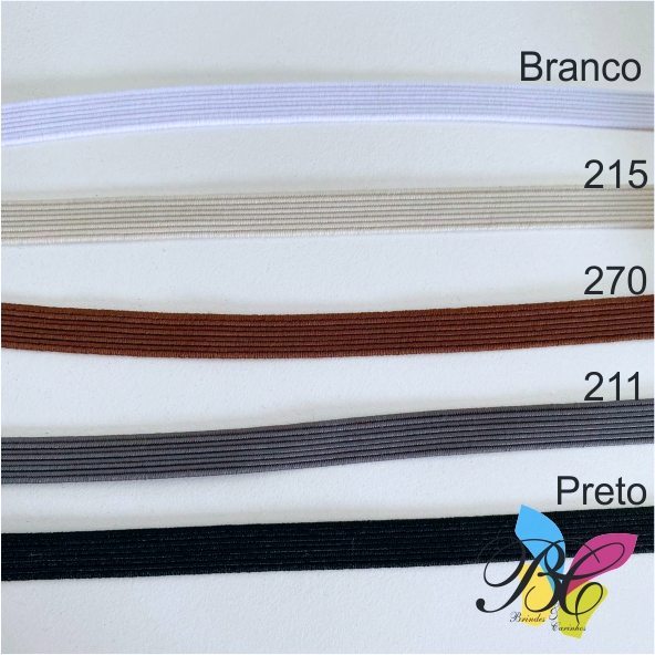 Elásticos 8mm cores