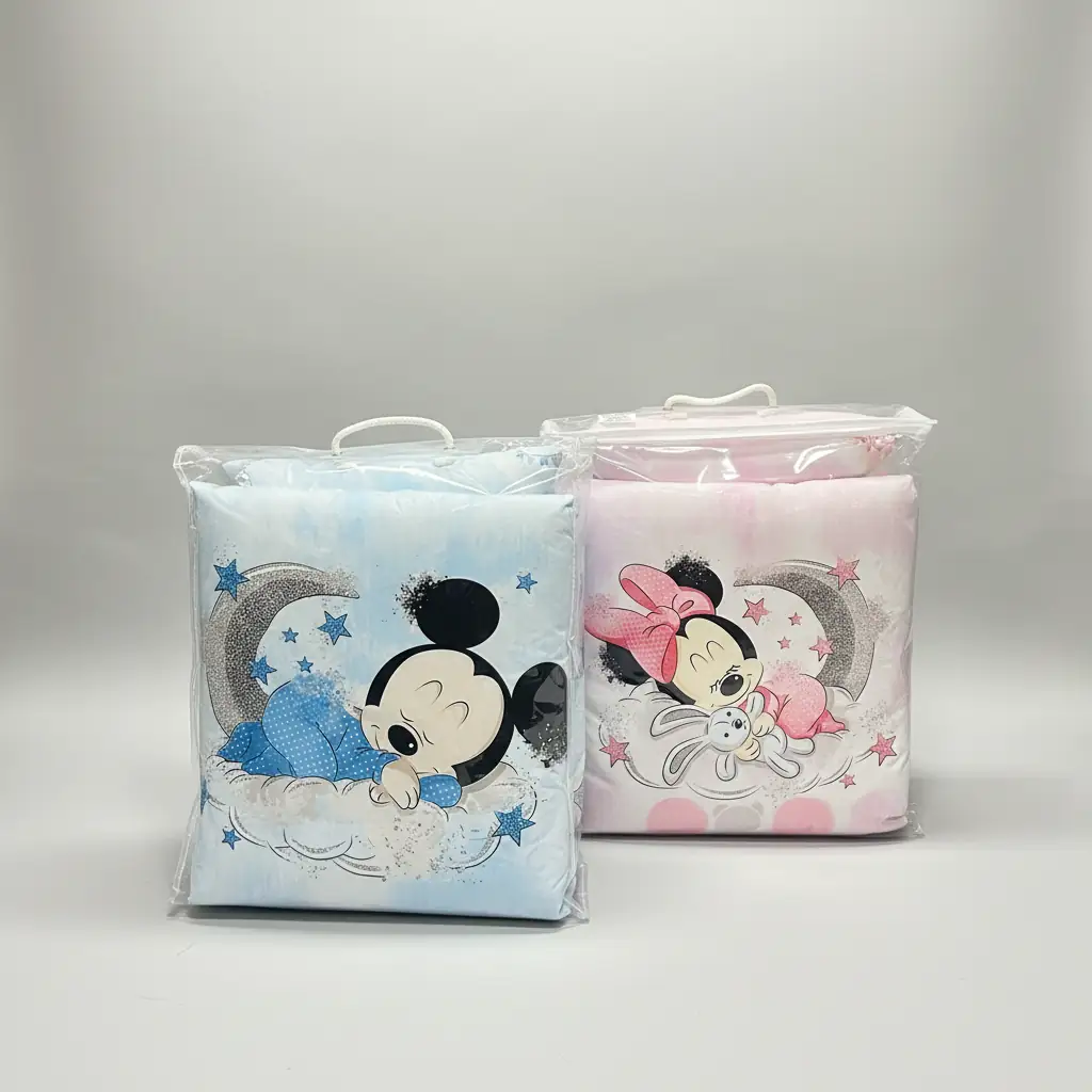 Edredão com Almofada para Next2Me Mickey e Minnie na Lua