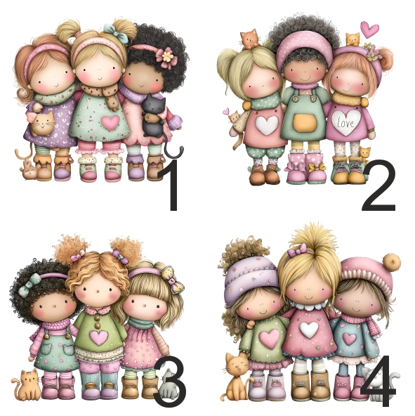 Sacos / necessaires / estojos / porta-moedas para amigas e gatos – vários modelos - Image 7