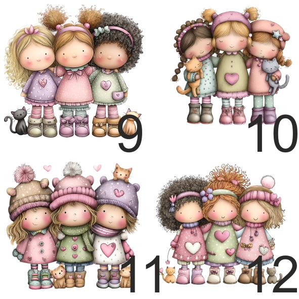 Sacos / necessaires / estojos / porta-moedas para amigas e gatos – vários modelos - Image 9