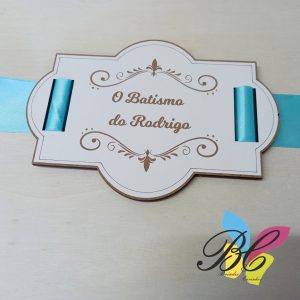 Placas pequenas decorativas de batismo