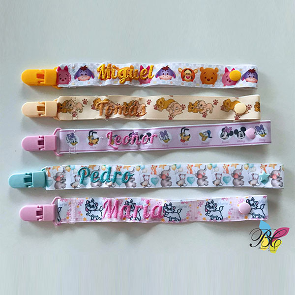 Prende Chuchas em Gorgurão com/sem Bordado Personalizado