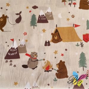 Tecidos infantis – Animais bosque 3